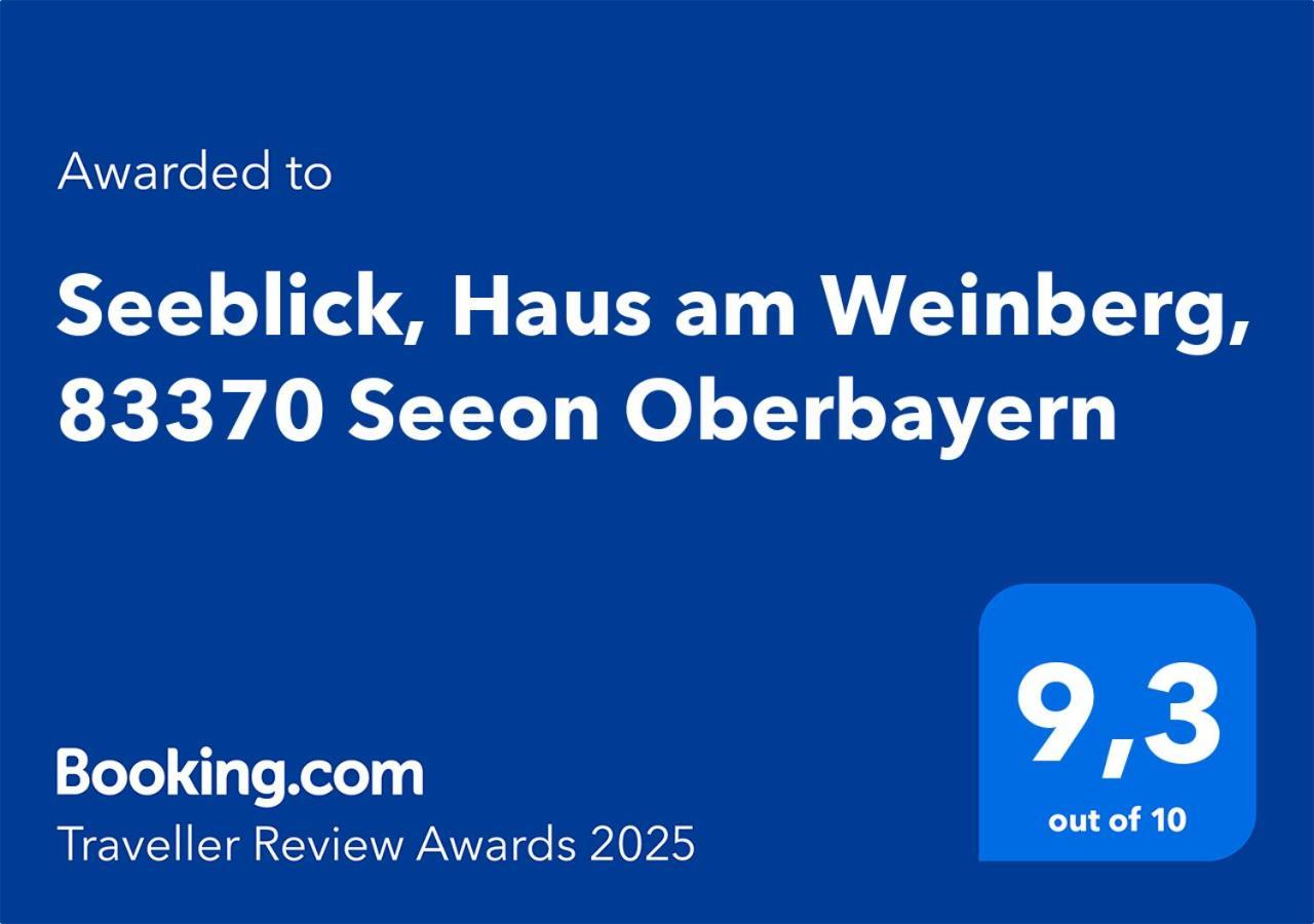 Seeblick Chiemgau, Haus Am Weinberg, 83370 Seeon Oberbayern מראה חיצוני תמונה